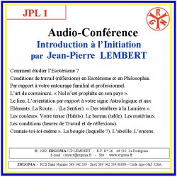 Introduction à l'Initiation - Jean Pierre LEMBERT